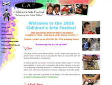 Tablet Screenshot of childrensartsfestival.co.za